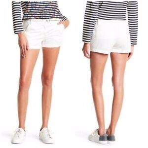 NWT J. Crew Chino Shorts City Fit in White 3" Inseam Size 4 Brand New